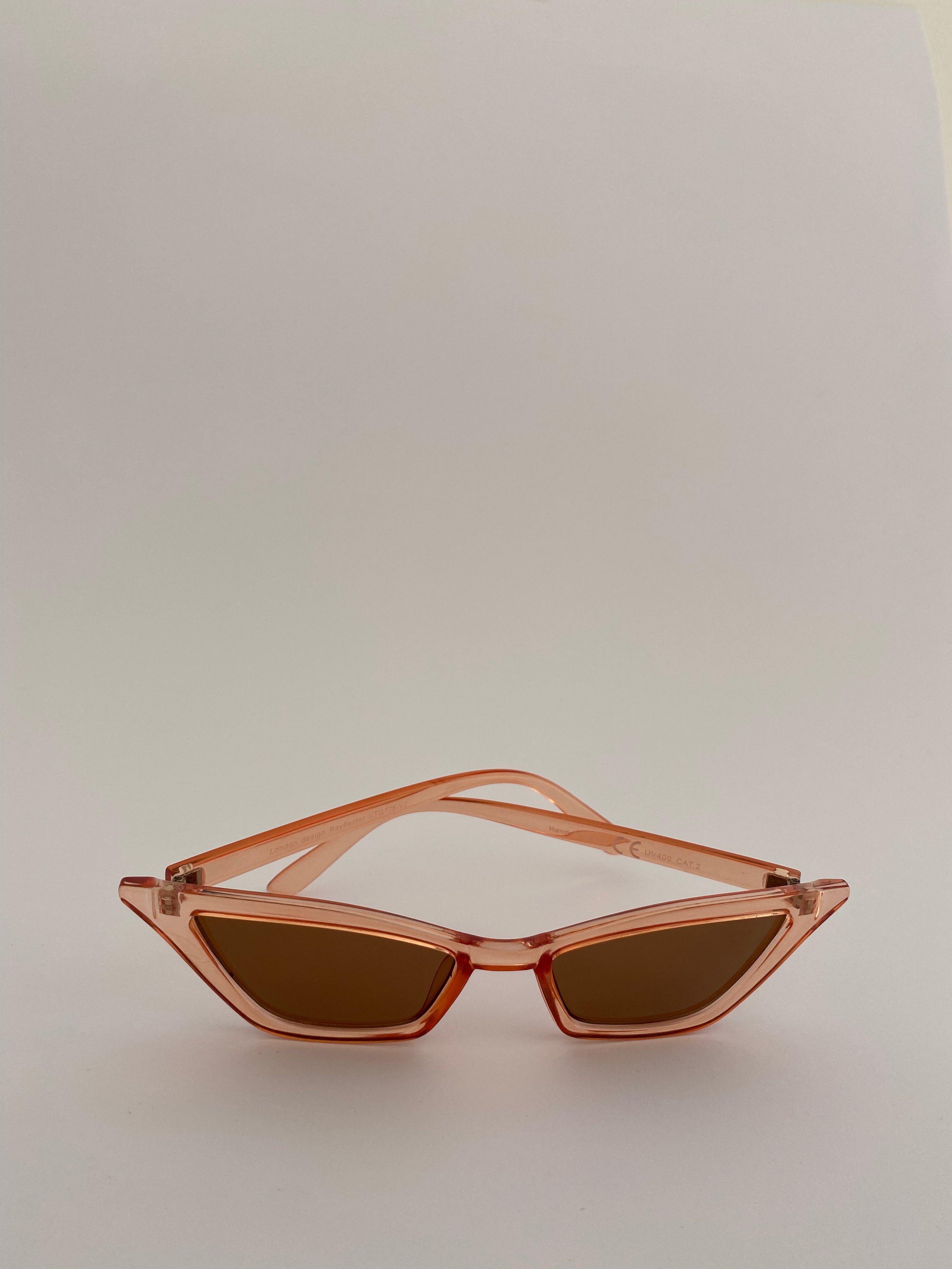 Peach Cat Eye Sunglasses