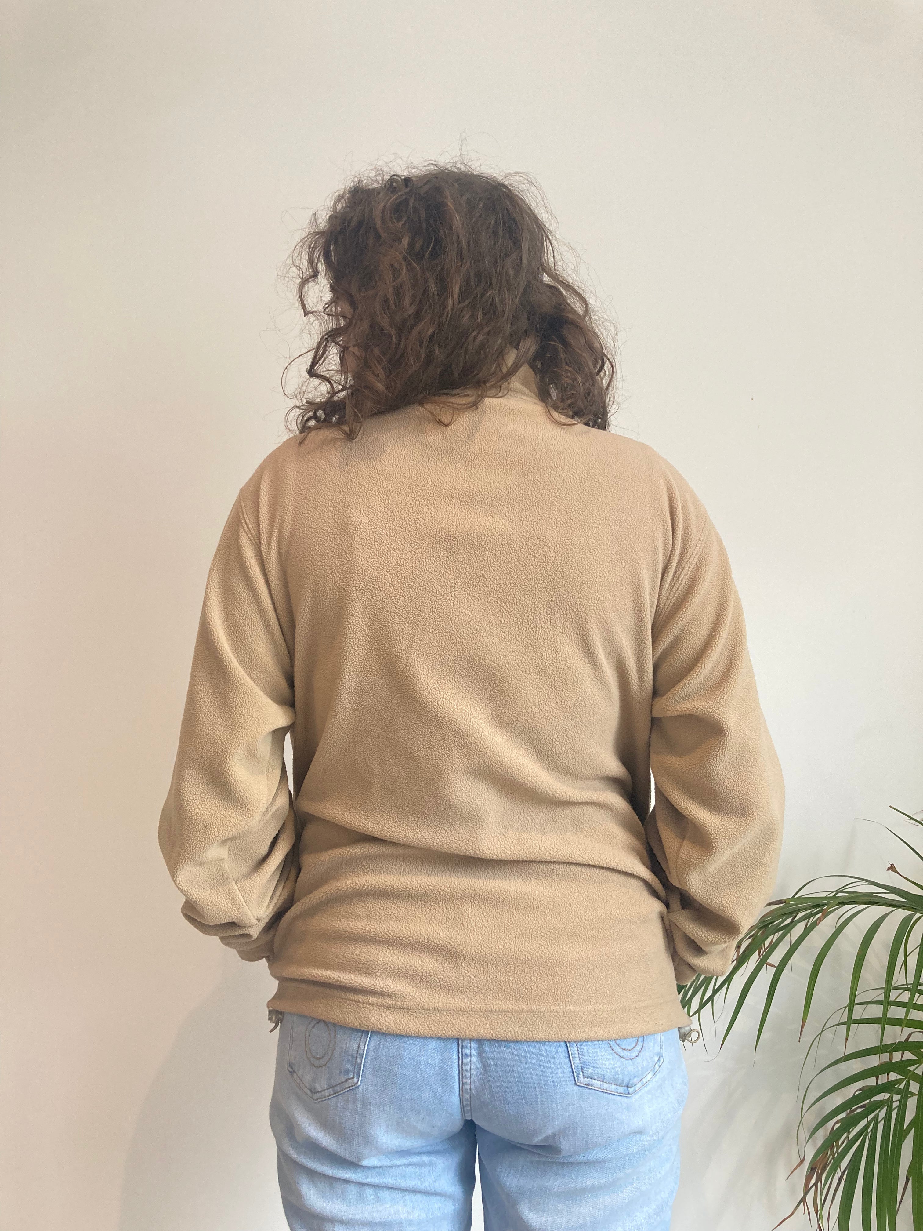 tan fila halfzip fleece