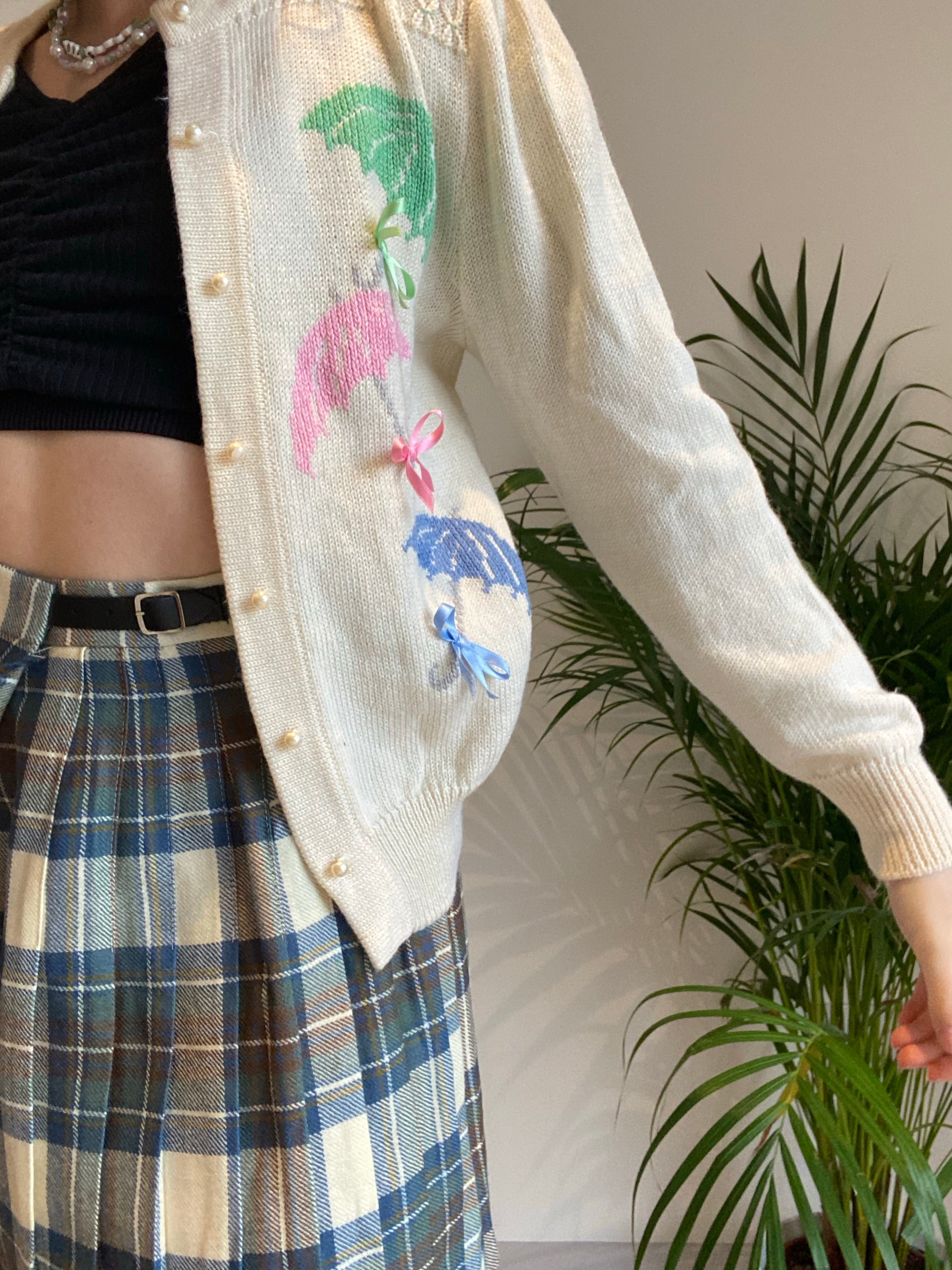 Vintage Cute Cardigan (XS)