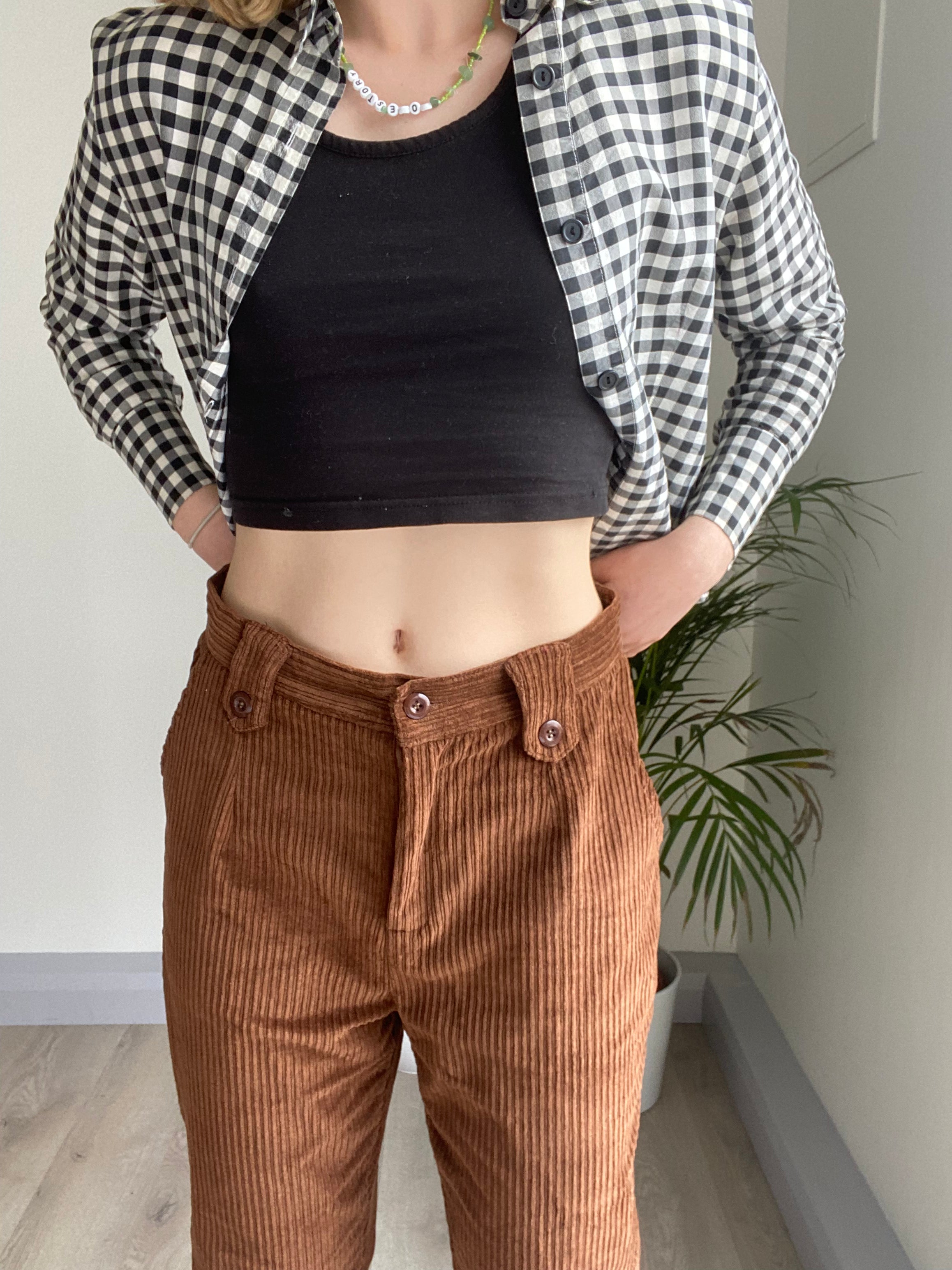 brown corduroy trousers