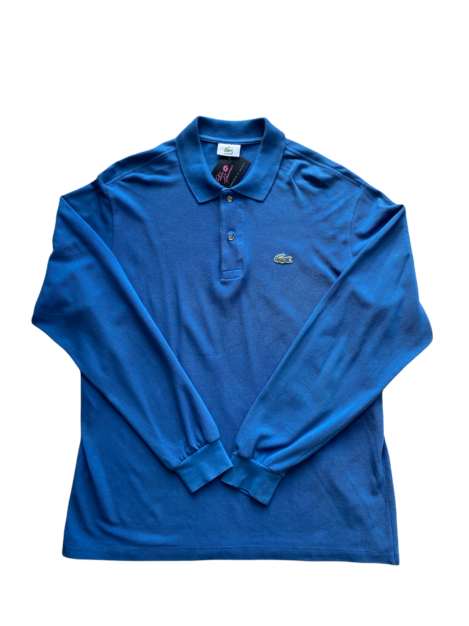 blue lacoste shirt