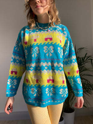 patterned knit vintage