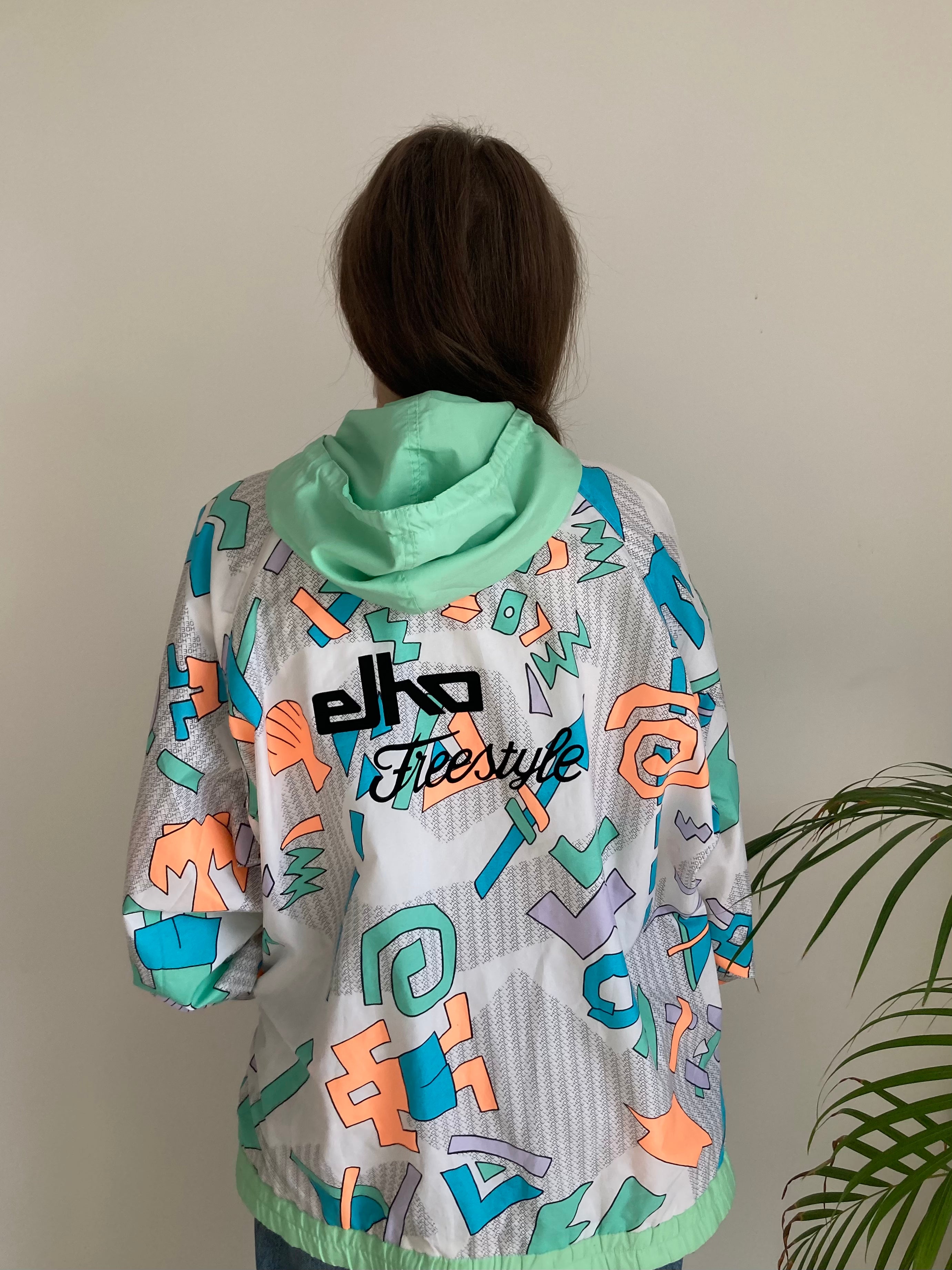 pastel print ehlo vintage sports jacket