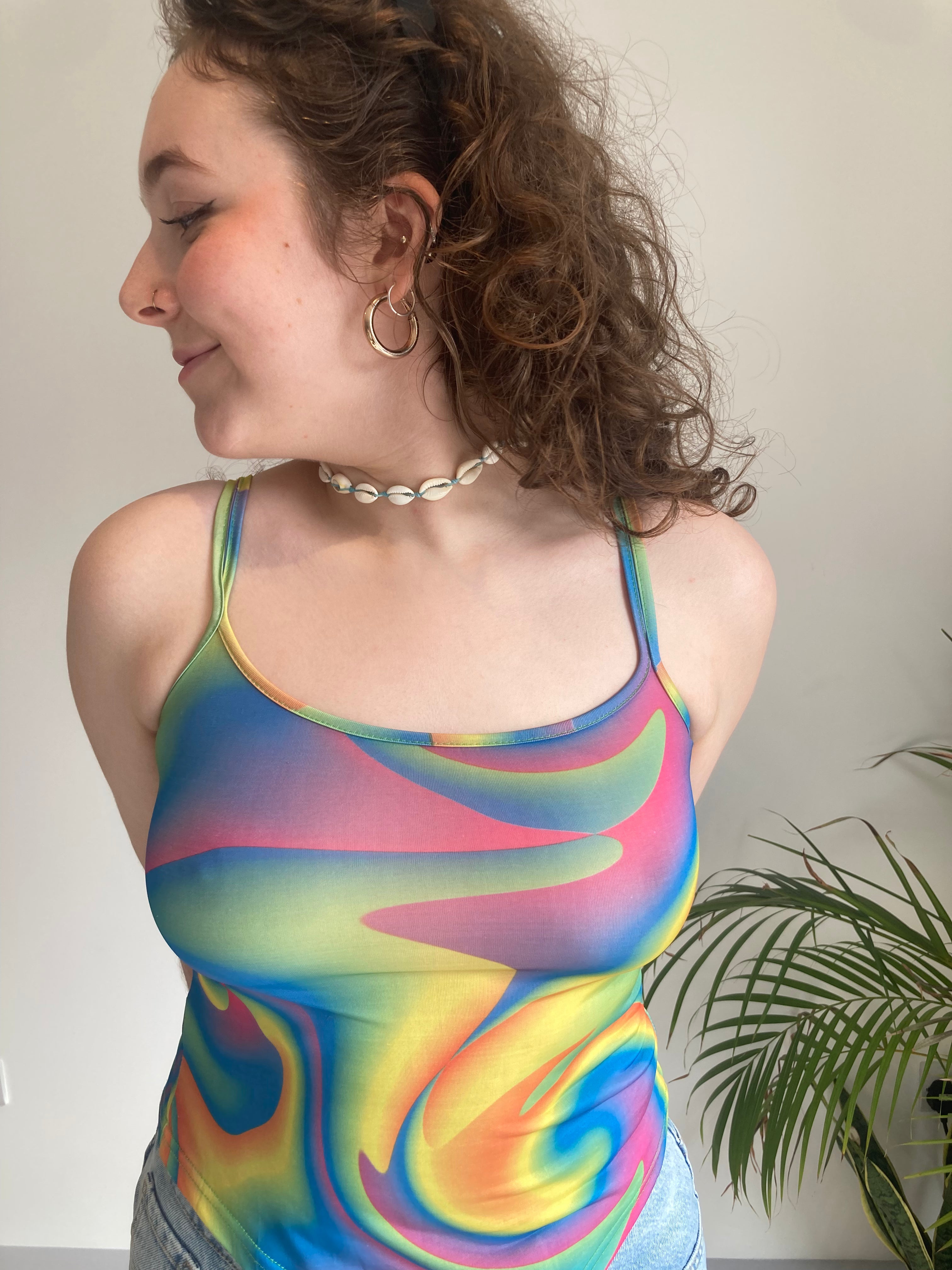 Rainbow Swirl Top (S)