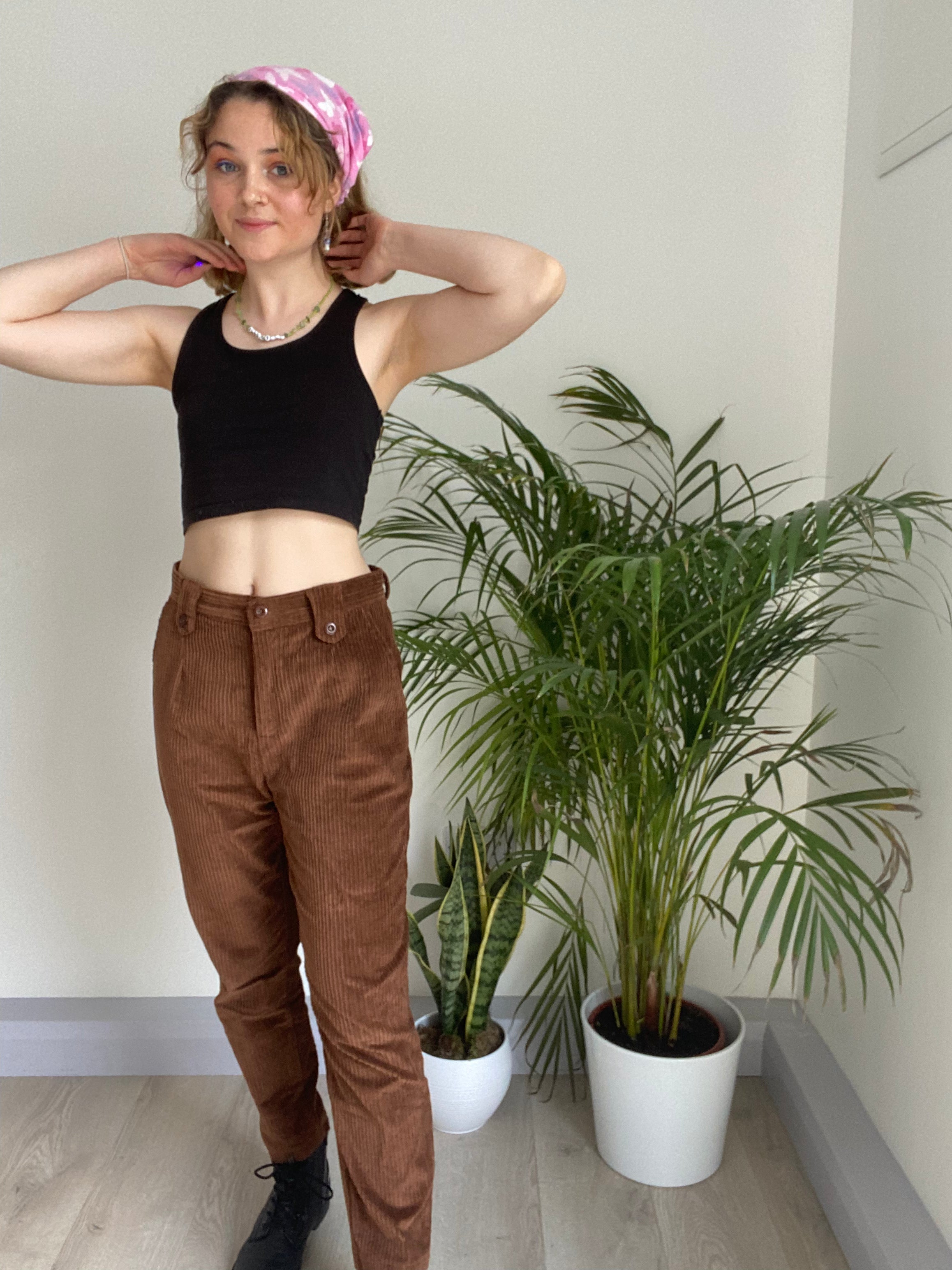 vintage brown corduroy trousers