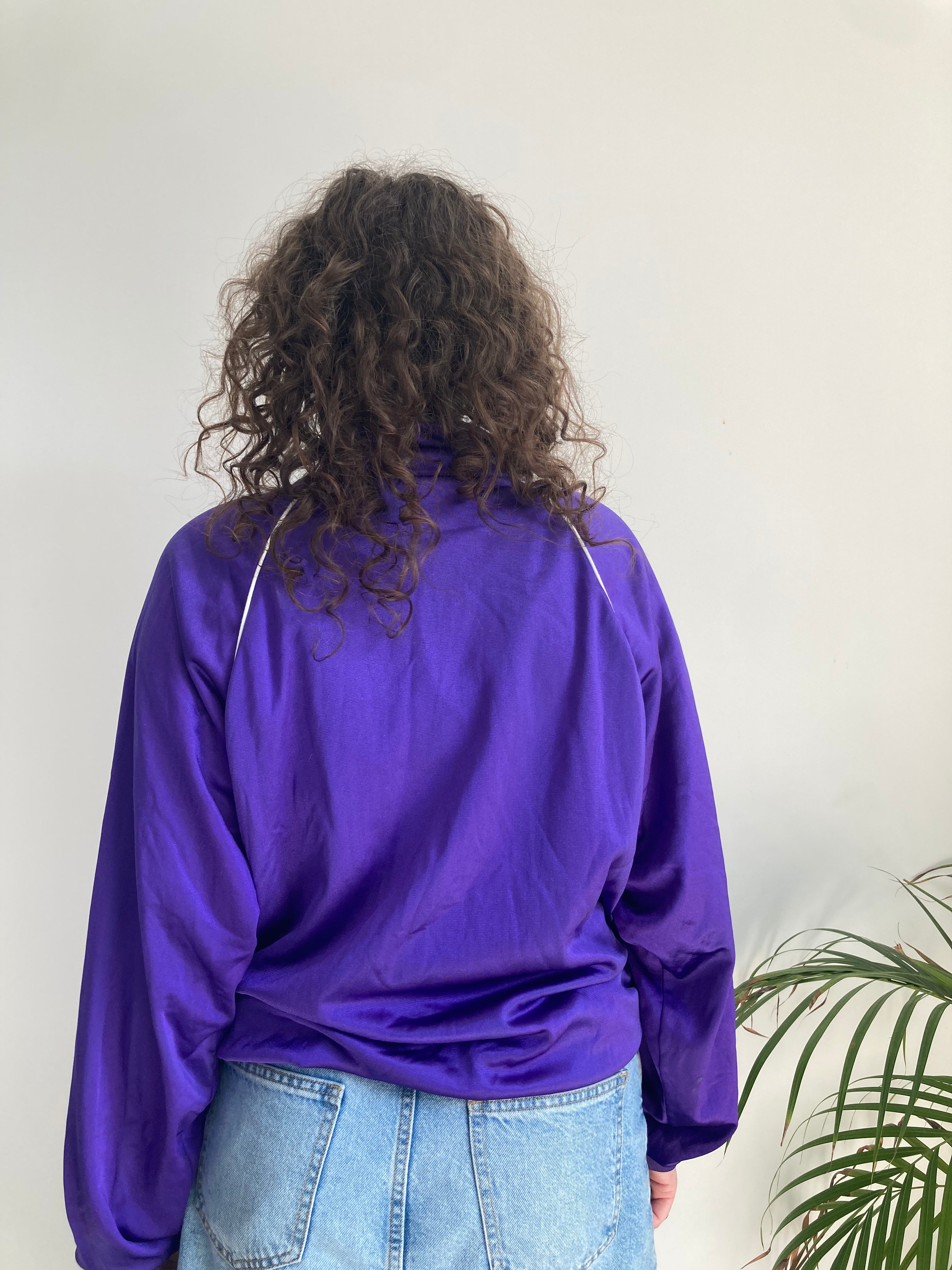 vintage purple reebok sports jacket