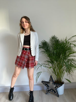 white leather jacket