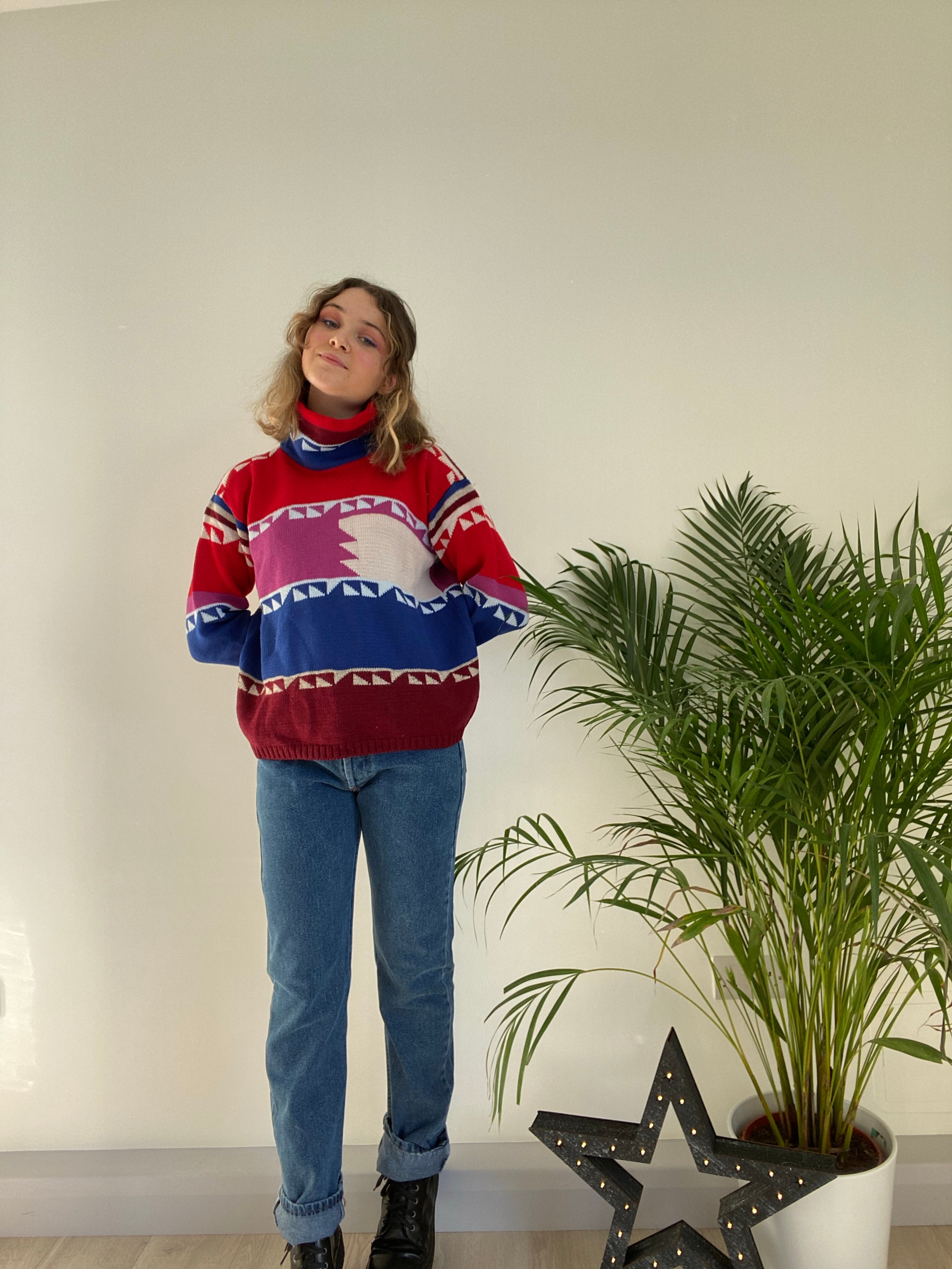 blue high waisted jeans