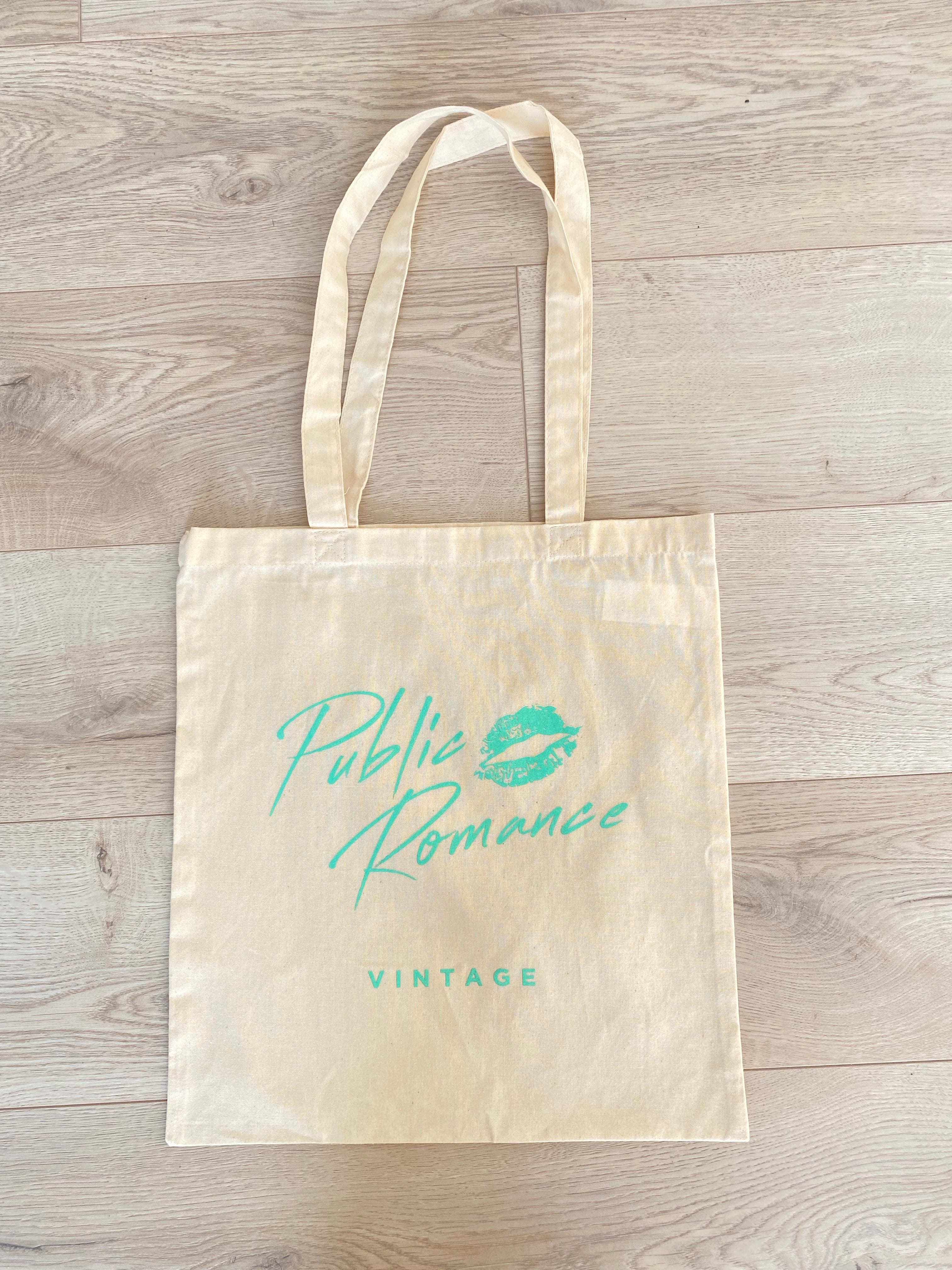Cream Public Romance Tote Bag