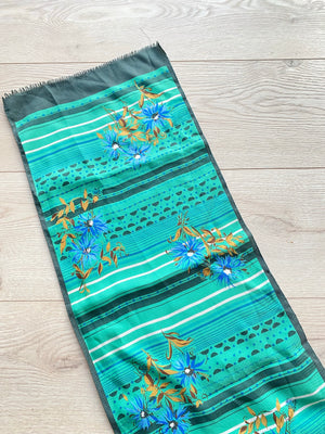 gren floral silk scarf