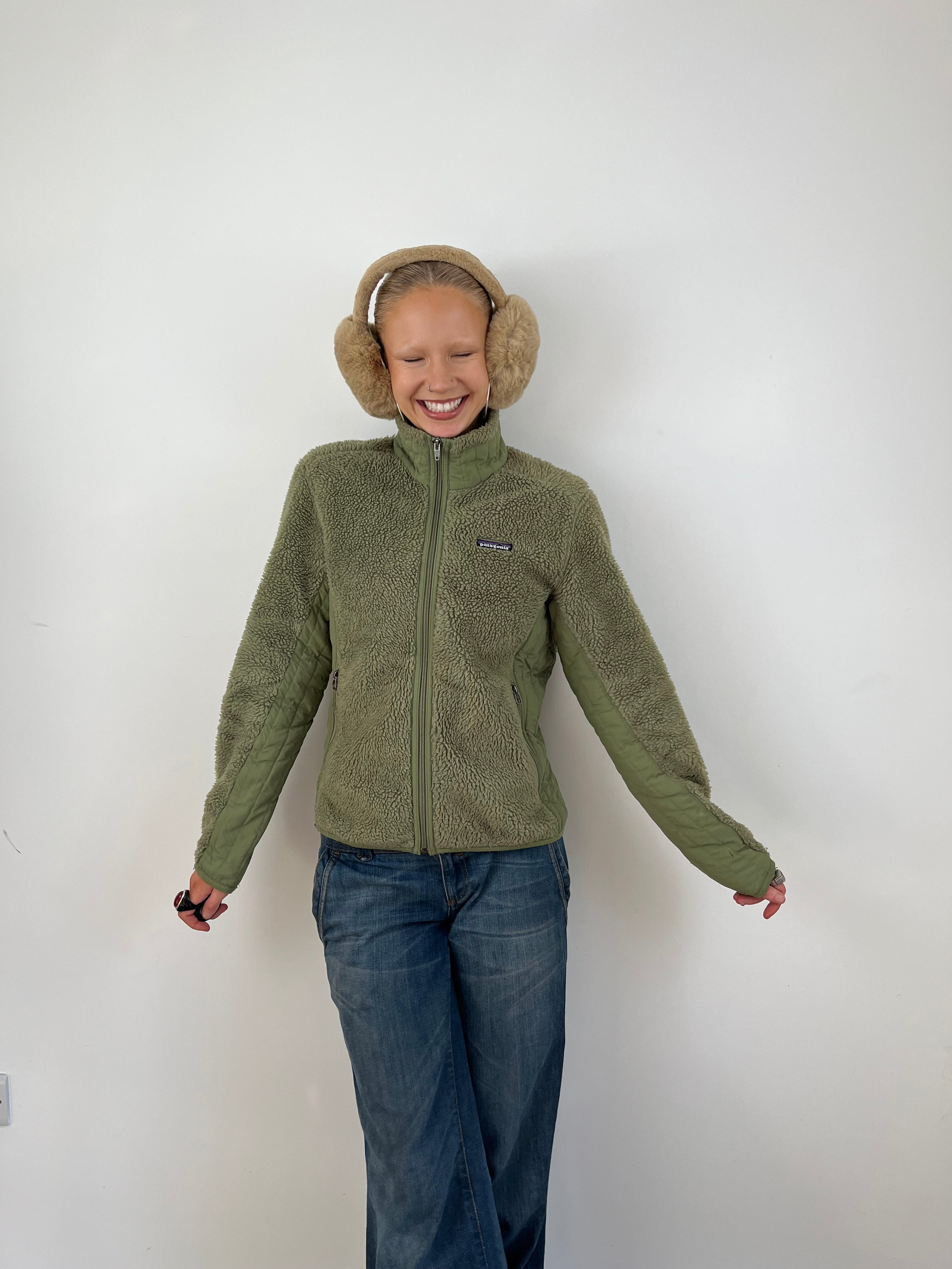 Vintage Green Patagonia Fleece 