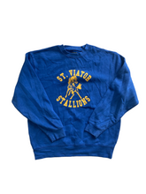 vintage blue stallions sweatshirt