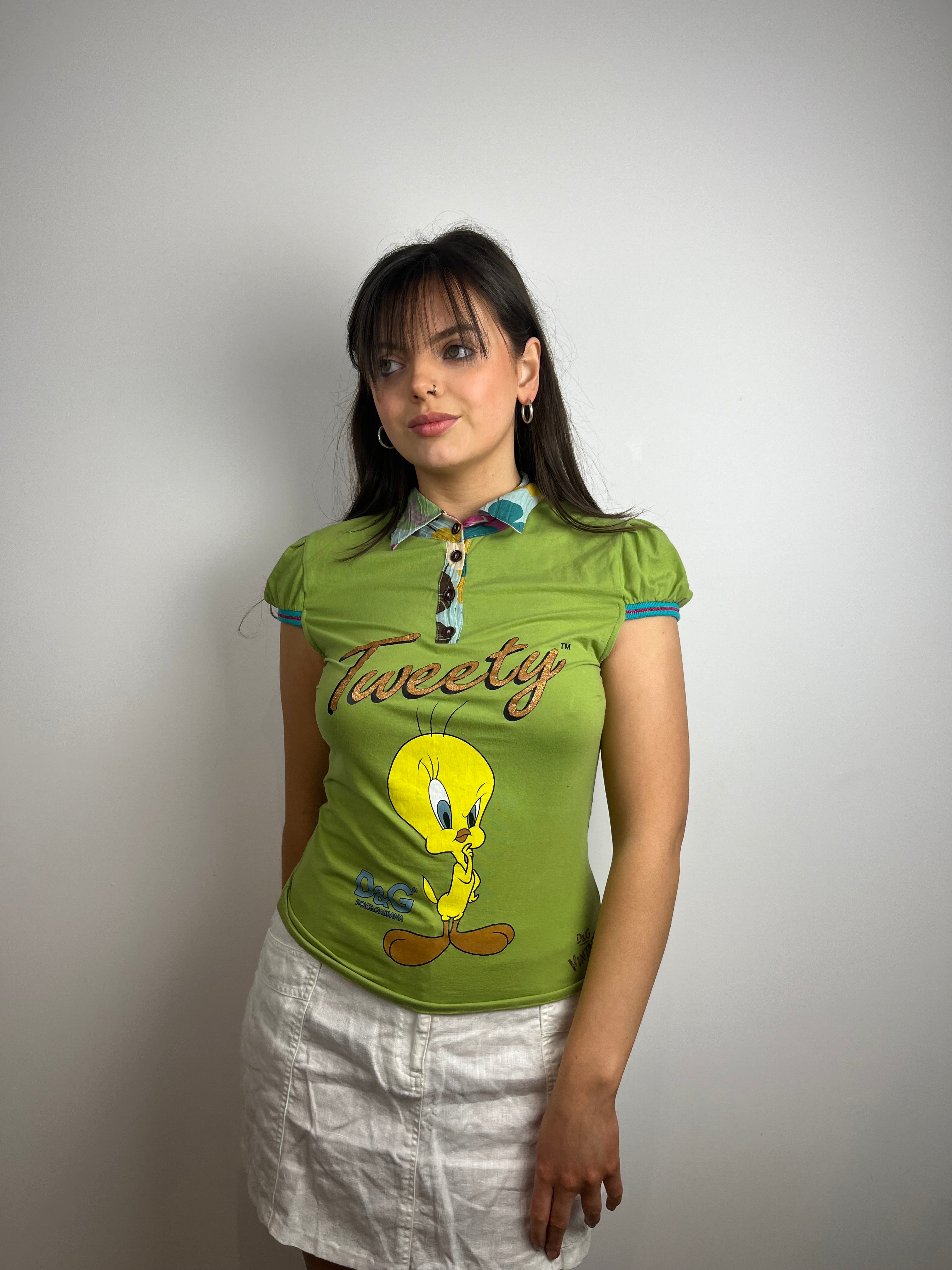 Vintage y2k dolce and Gabbana tweety bird T-shirt