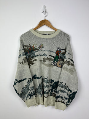 Vintage hunting knit 
