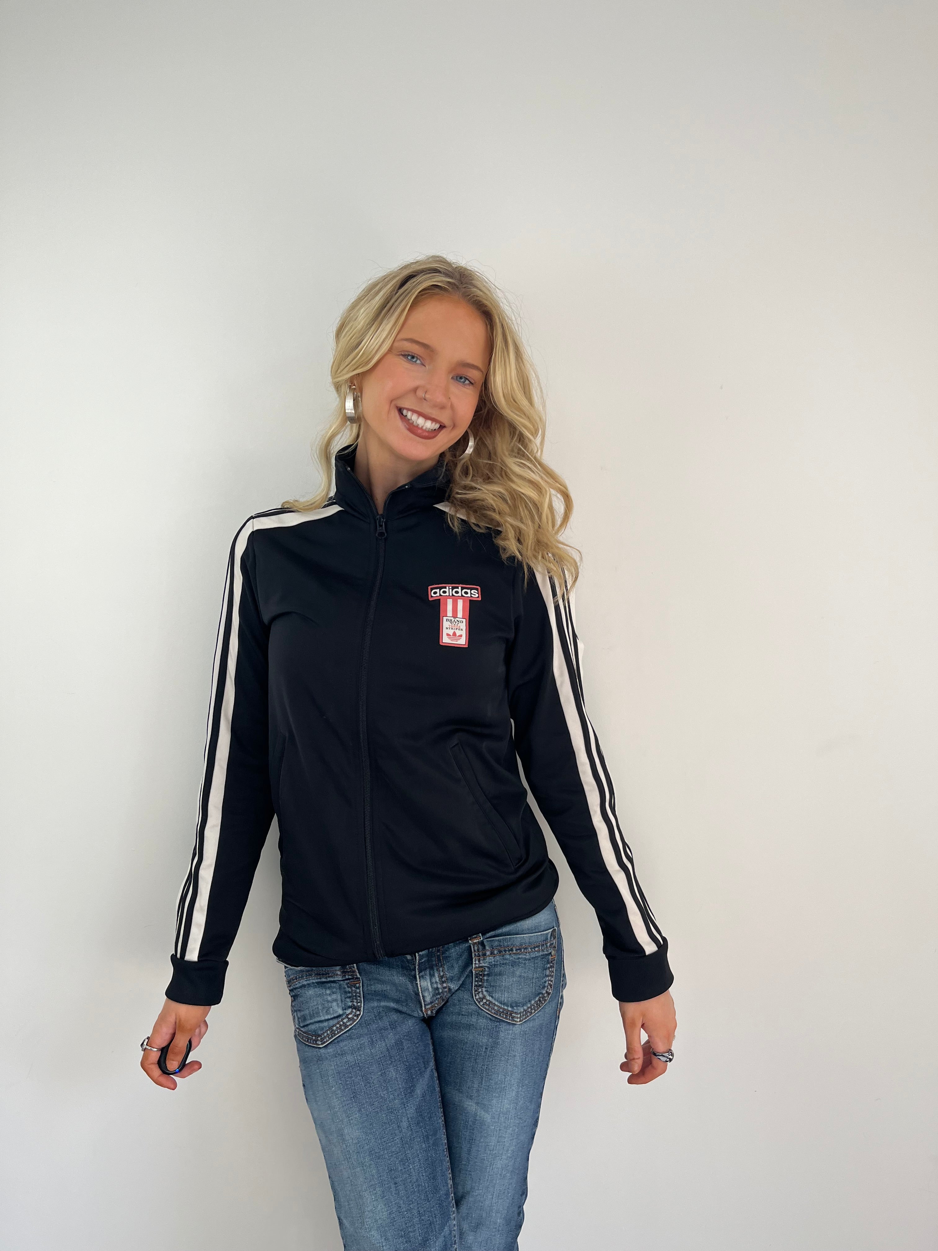 Vintage Black Adidas Sports Jacket