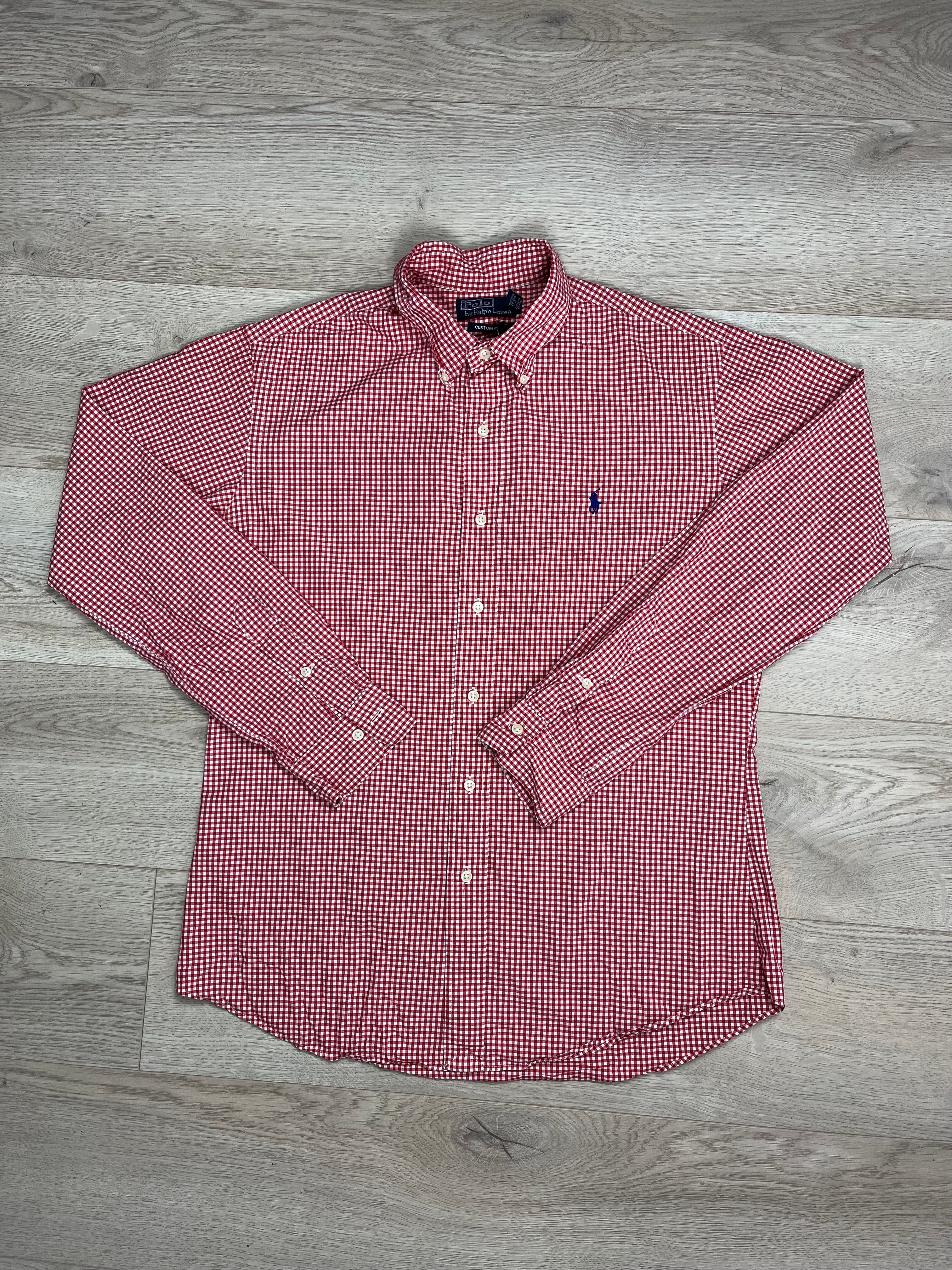 Vintage Checkered Red & White Ralph Lauren Shirt 
