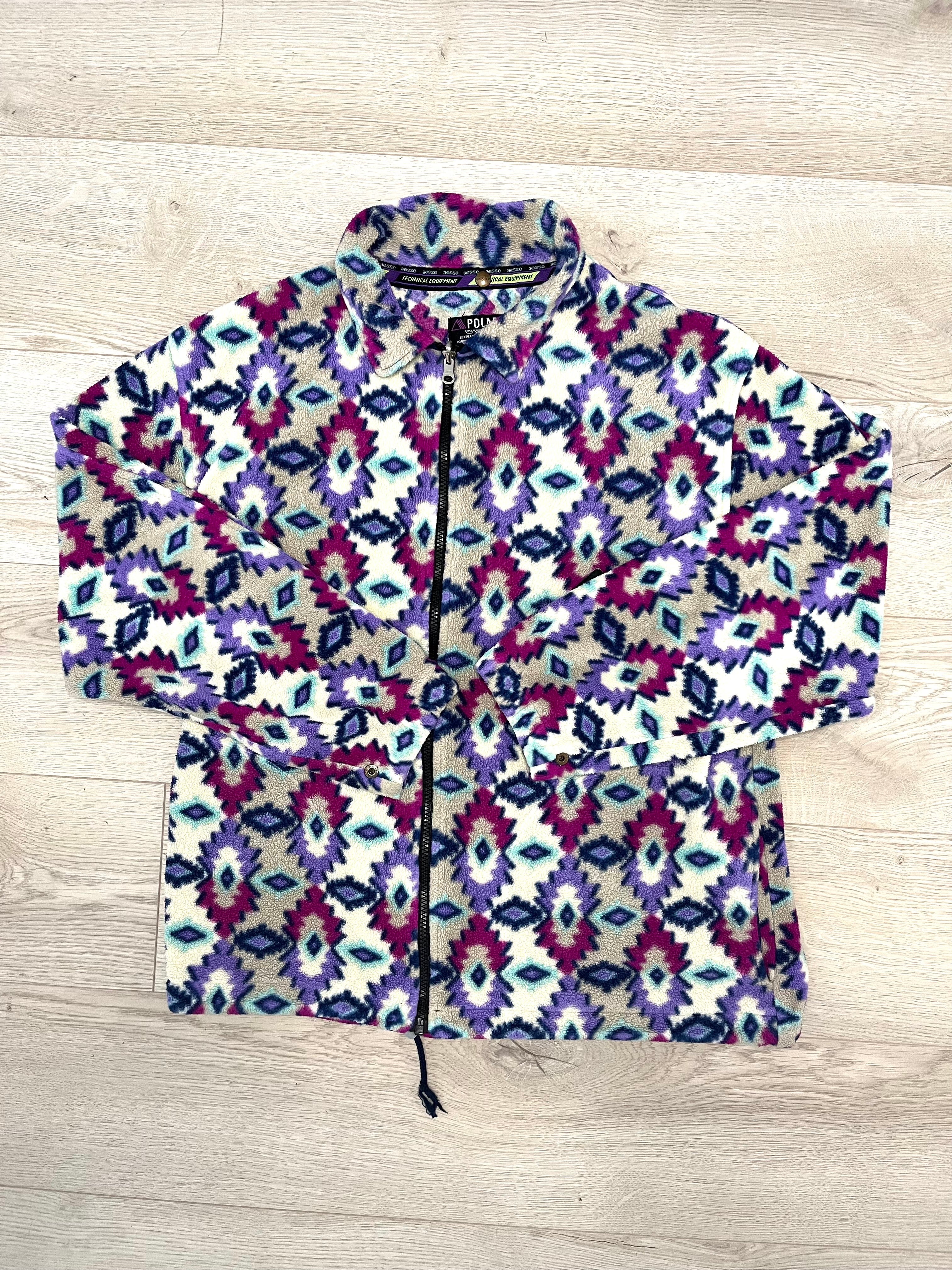Vintage patterned fleece