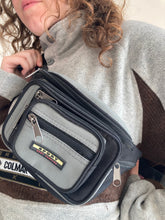 vintage grey zipup bumbag