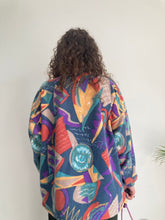 colourful abstract vintage fleece