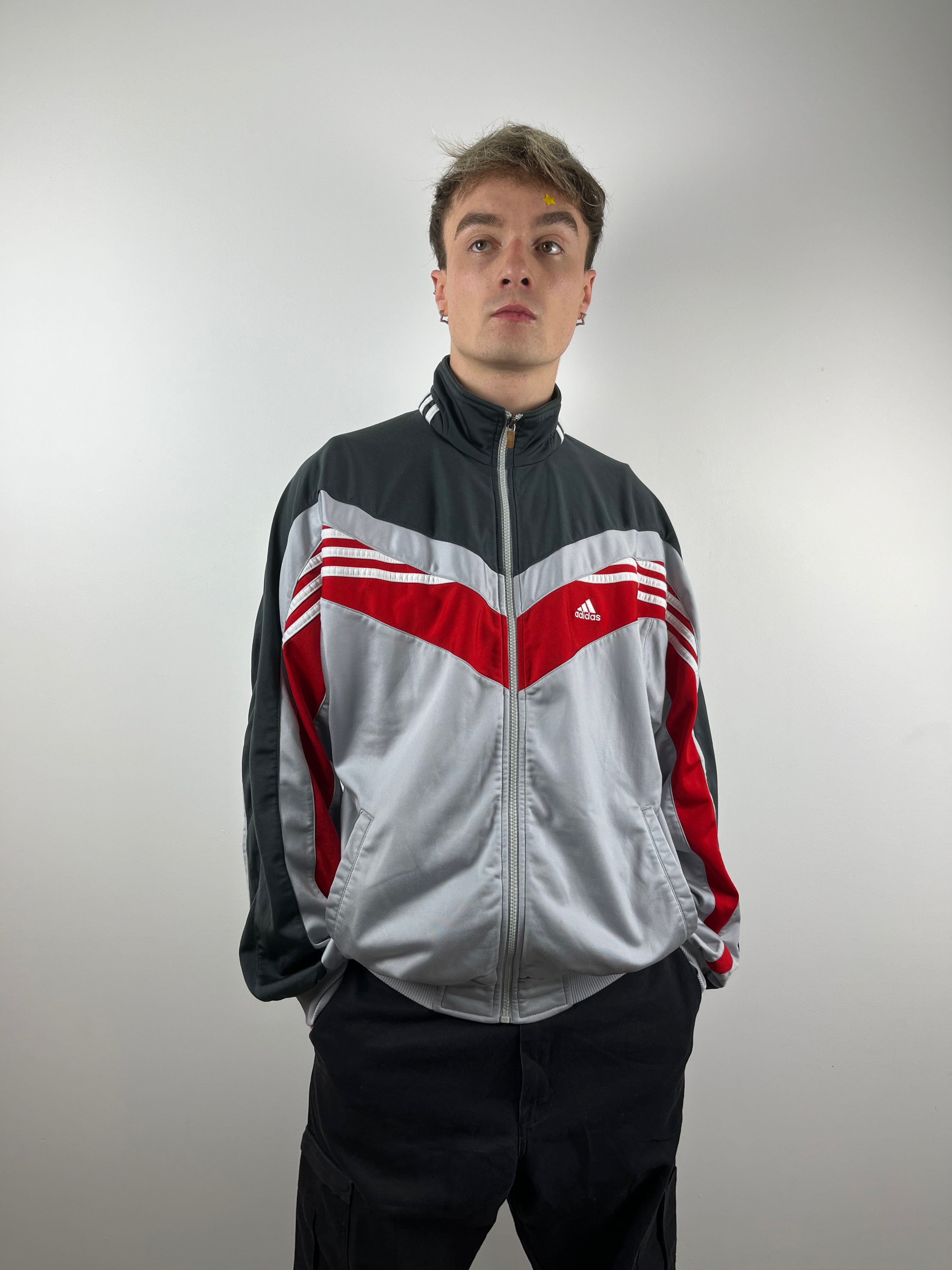 Vintage Grey Adidas Sports Jacket