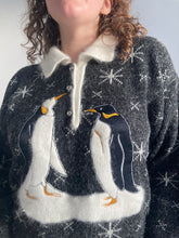 vintage emperor penguin knit jumper