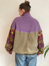 Vintage purple brown ski fleece