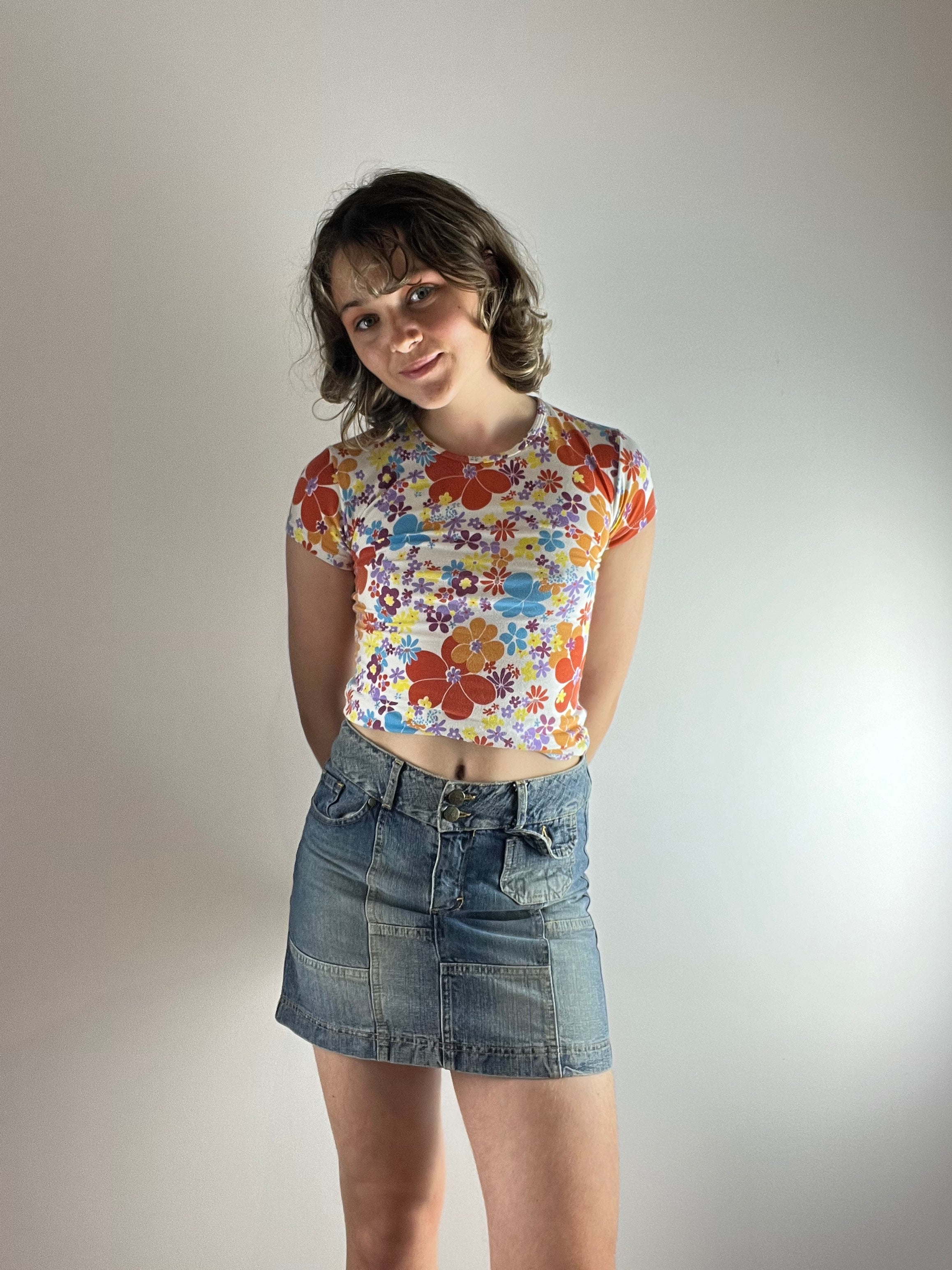 Vintage denim skirt 