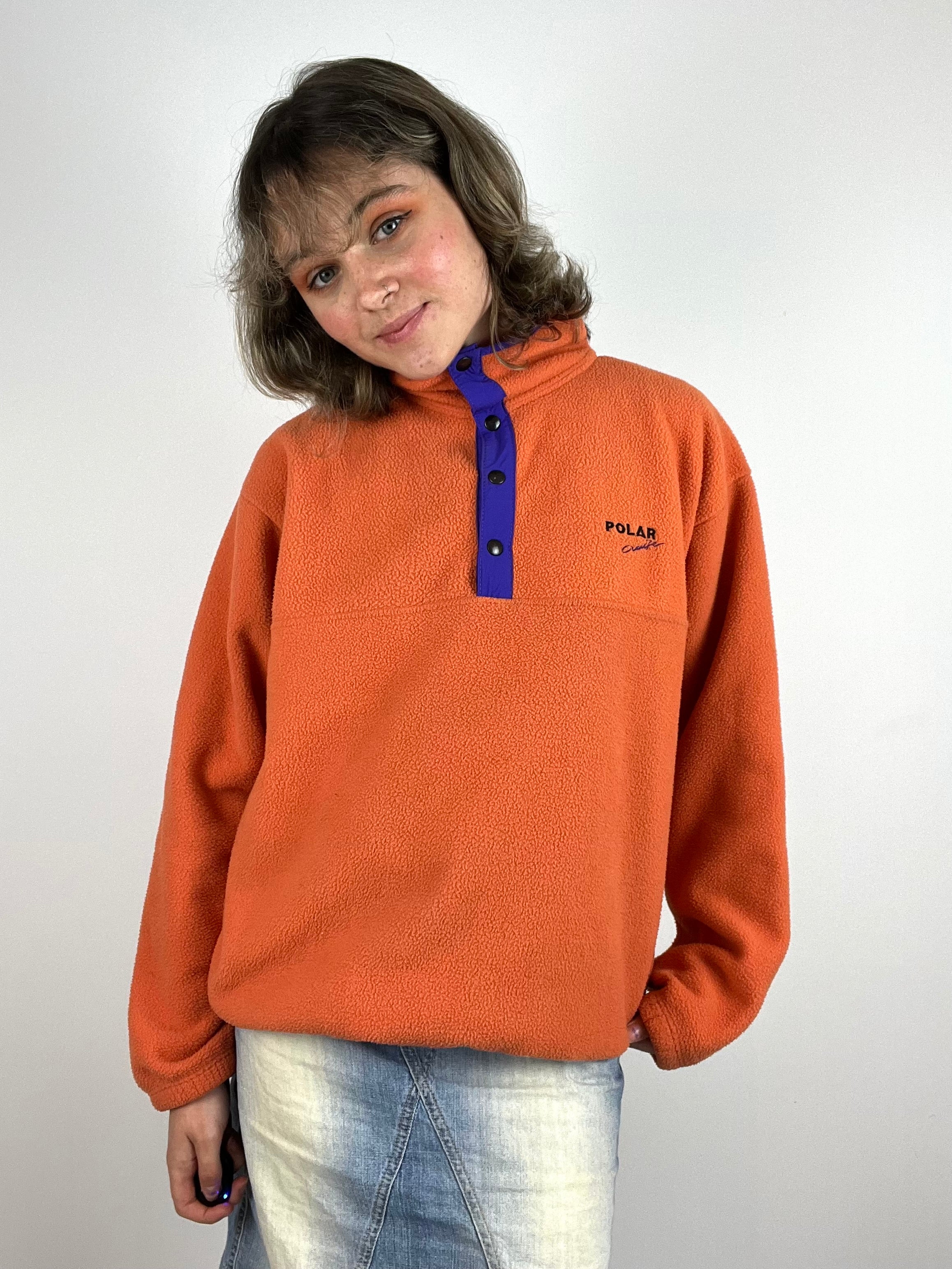 Vintage Orange fleece size large