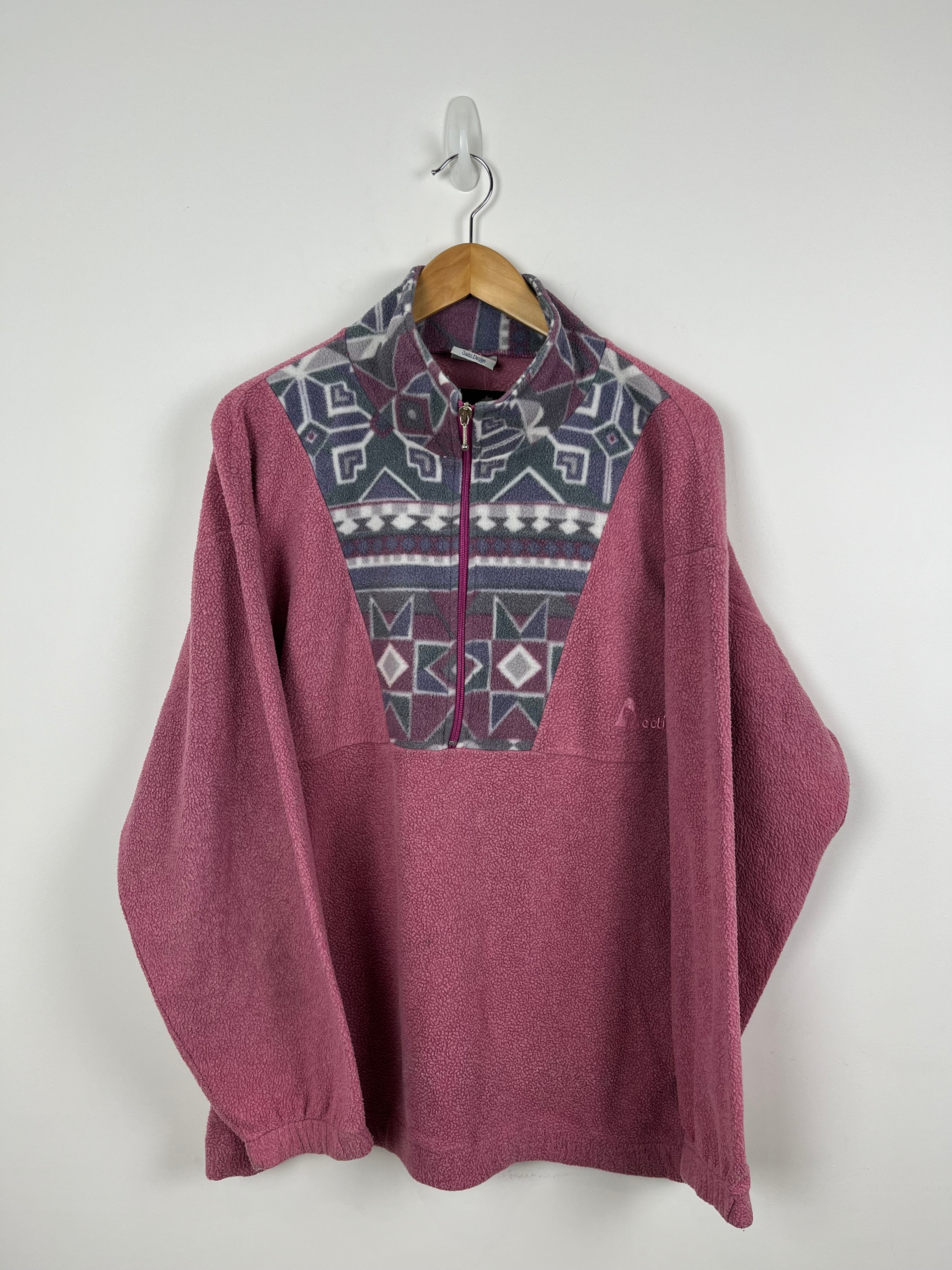 Vintage baby pink Aztec fleece 