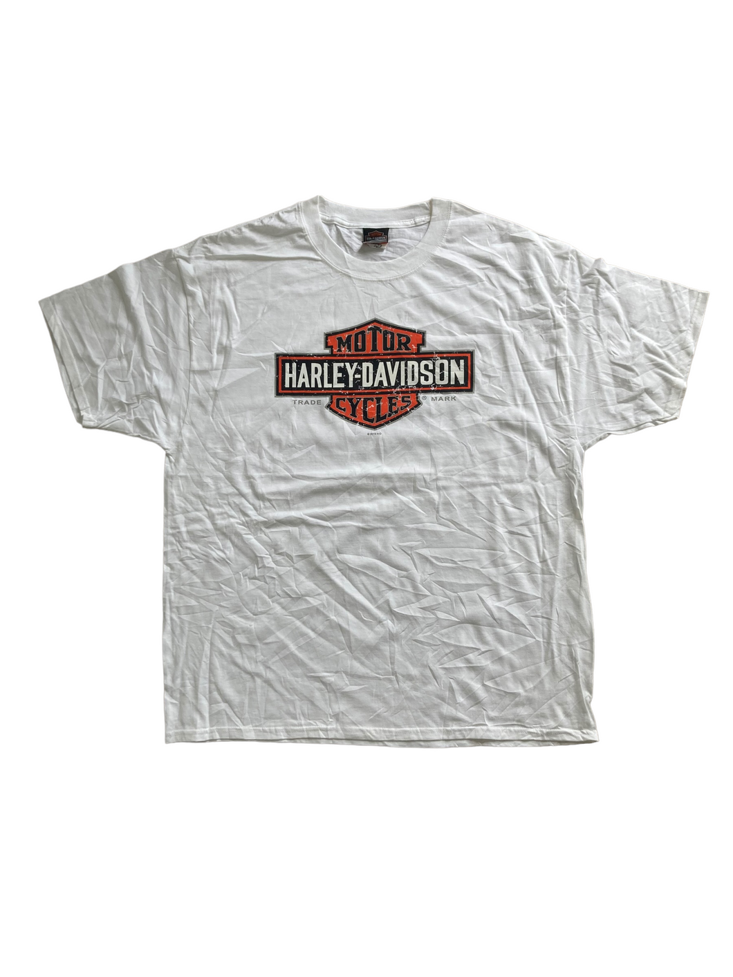 vintage white harley davidson motorcycles tshirt 