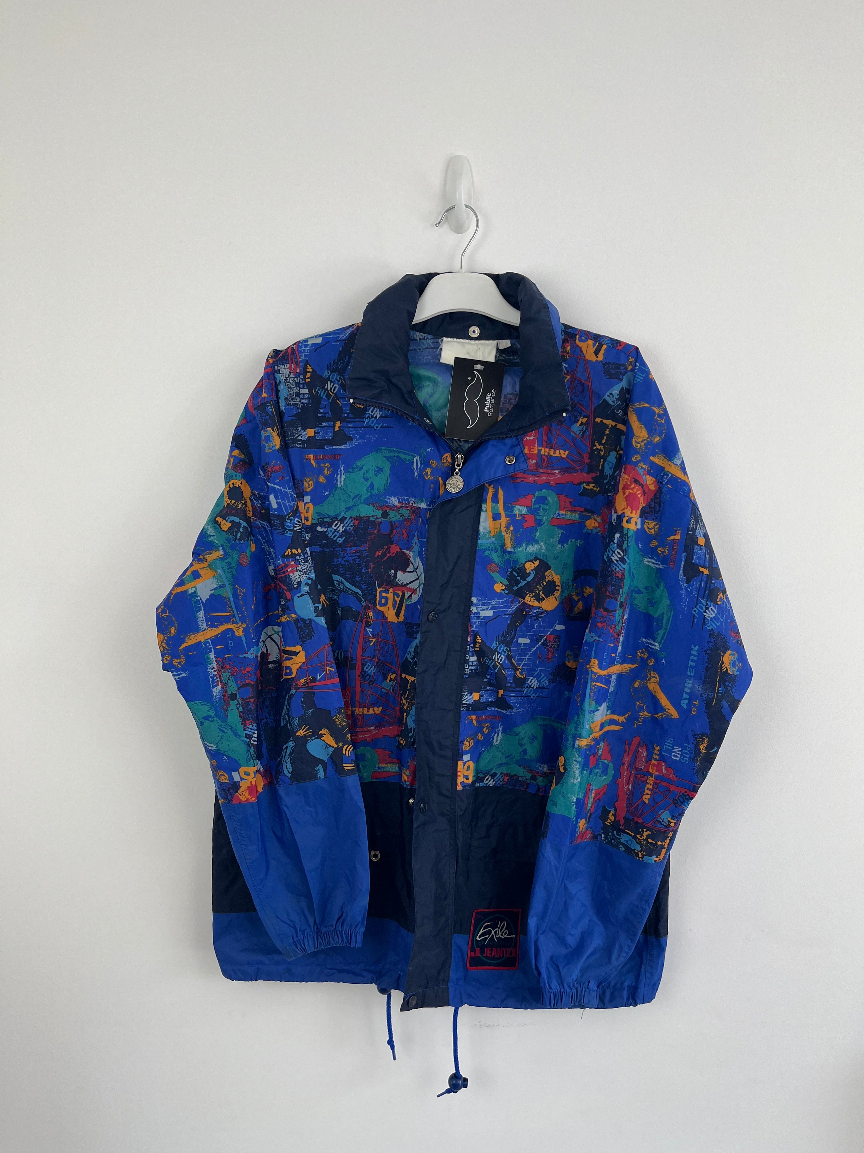 Vintage sports graphic shell jacket 