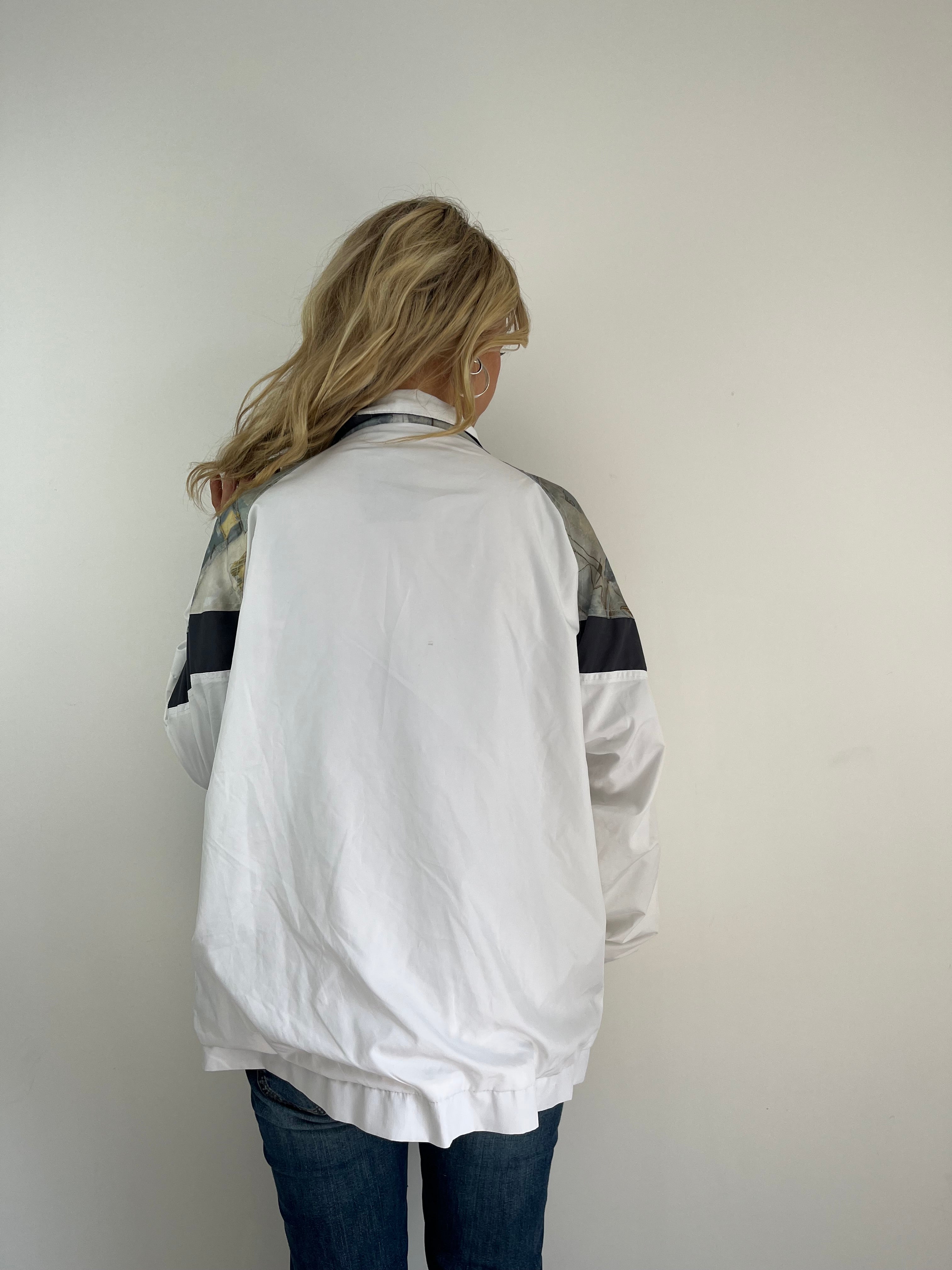 Vintage Abstract Neutral Shell Jacket (M)