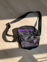 vintage purple and black crossbody bag