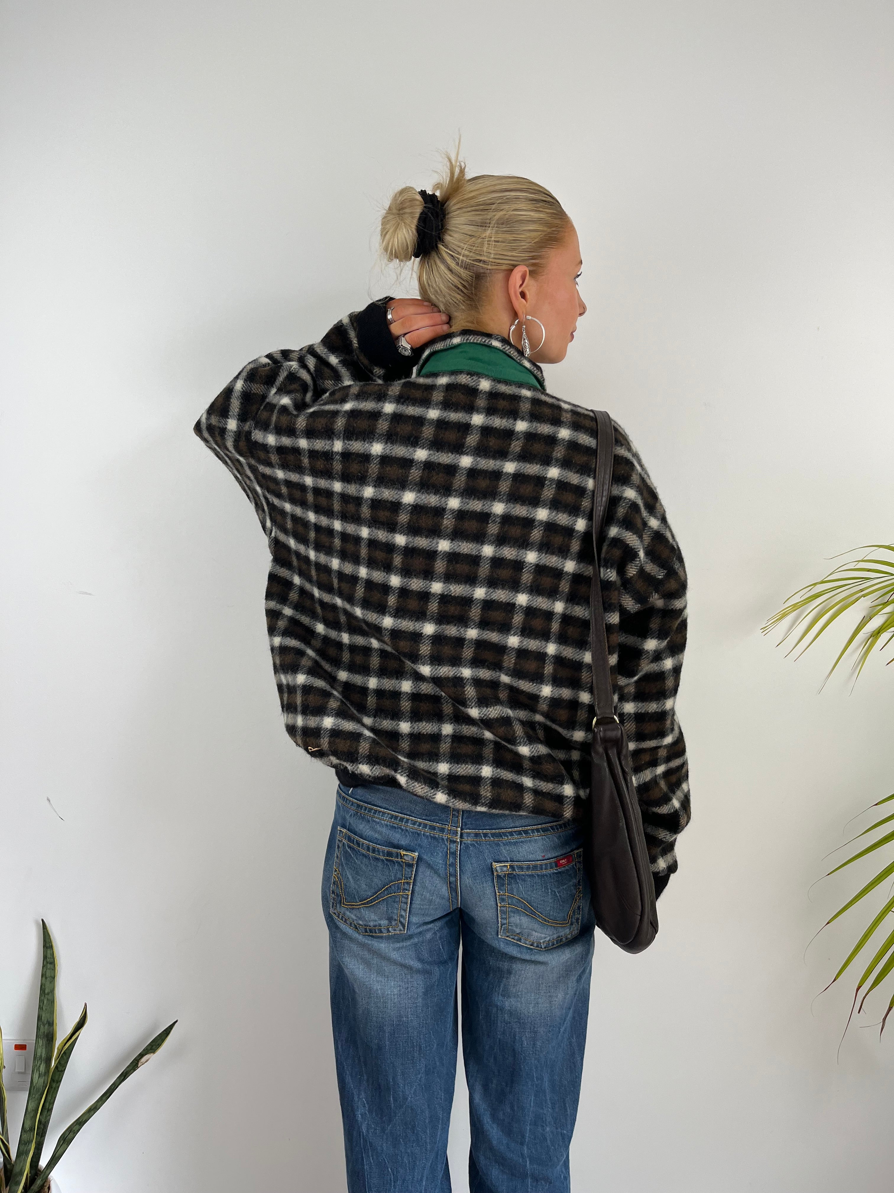 Vintage THINK PINK Tartan Fleece (M)
