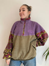 Vintage purple brown ski fleece
