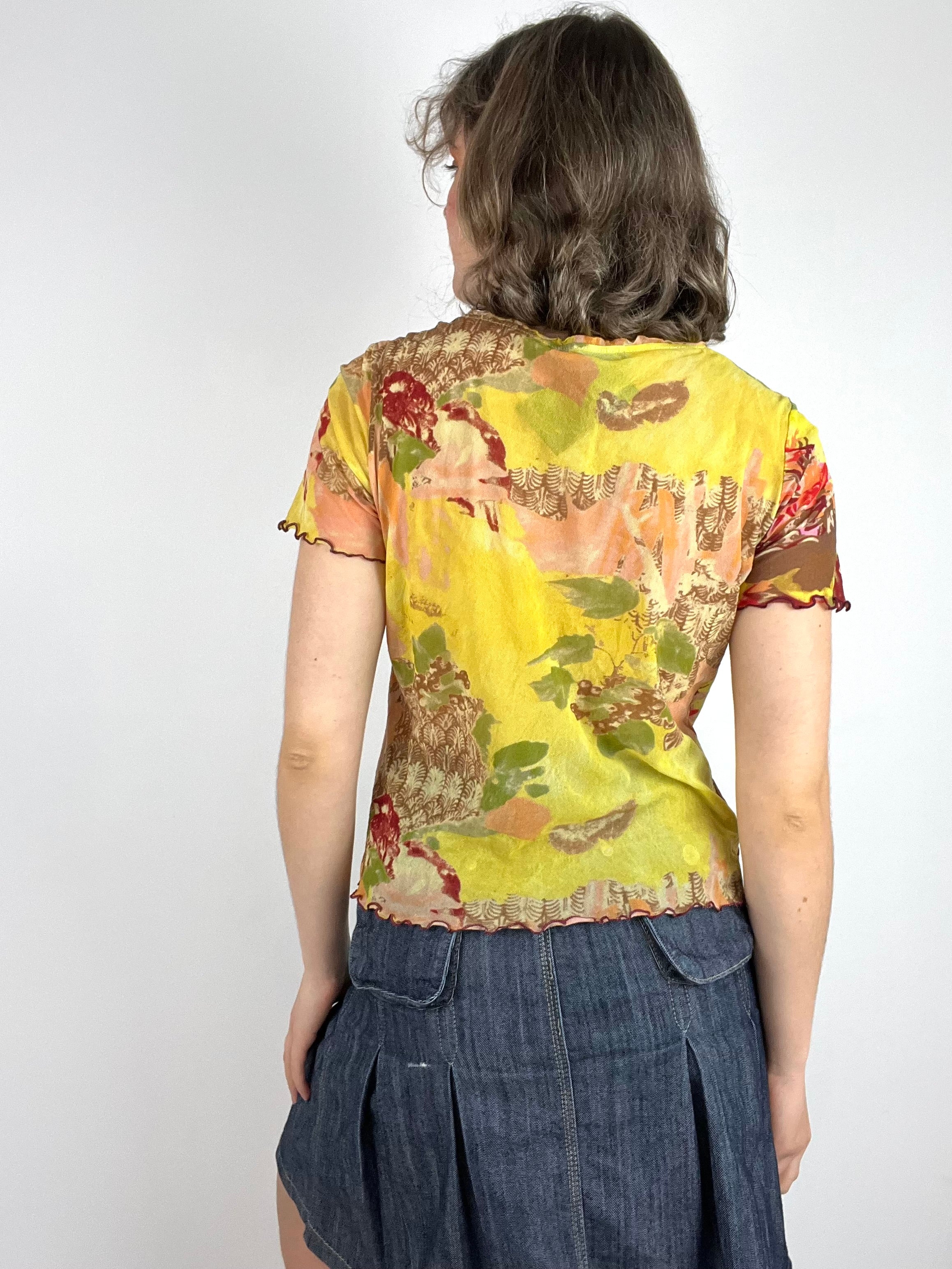 Flower mesh top 2025