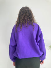 vintage indigo purple halfzip fleece
