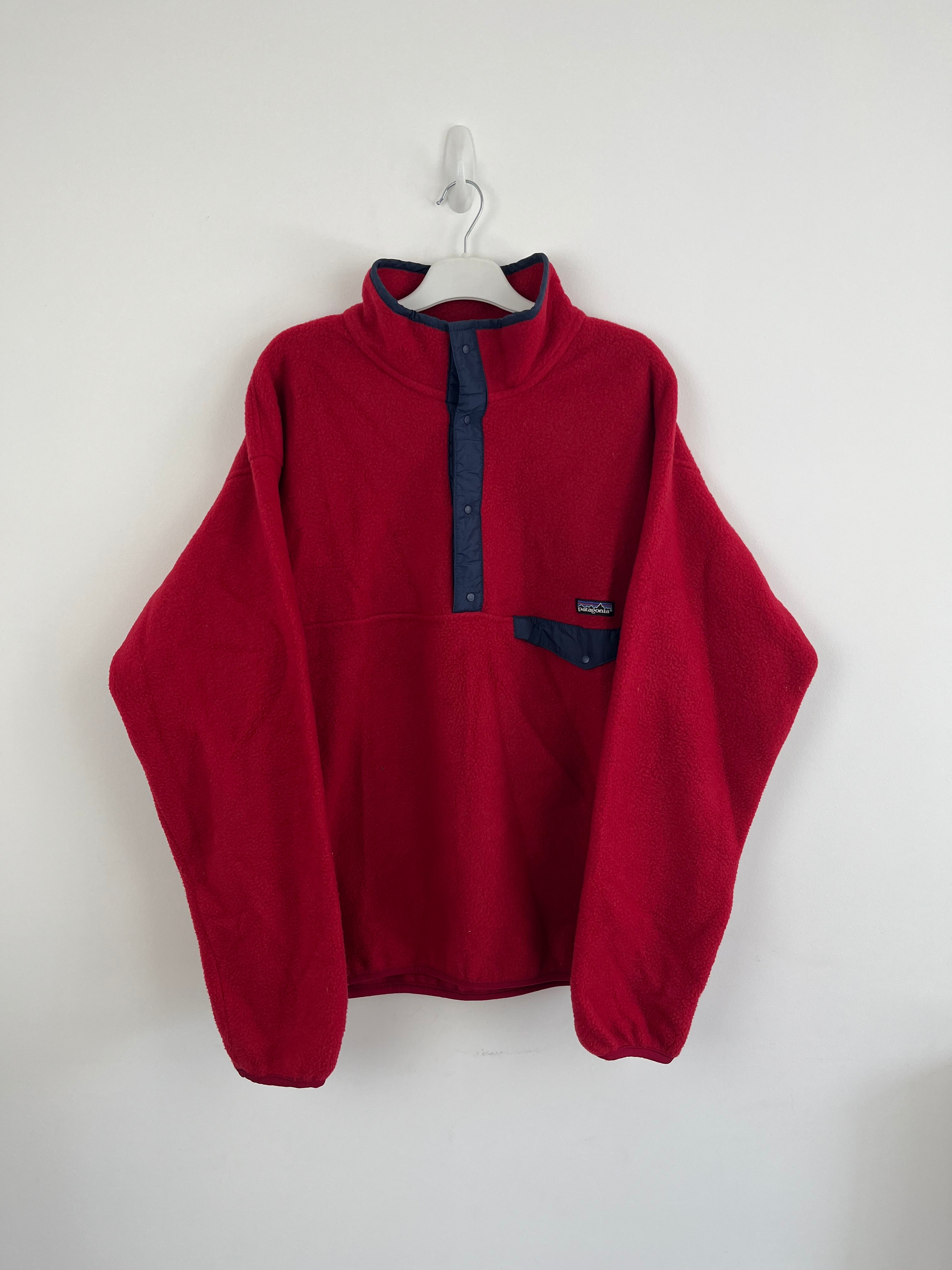Vintage Red Patagonia fleece navy 