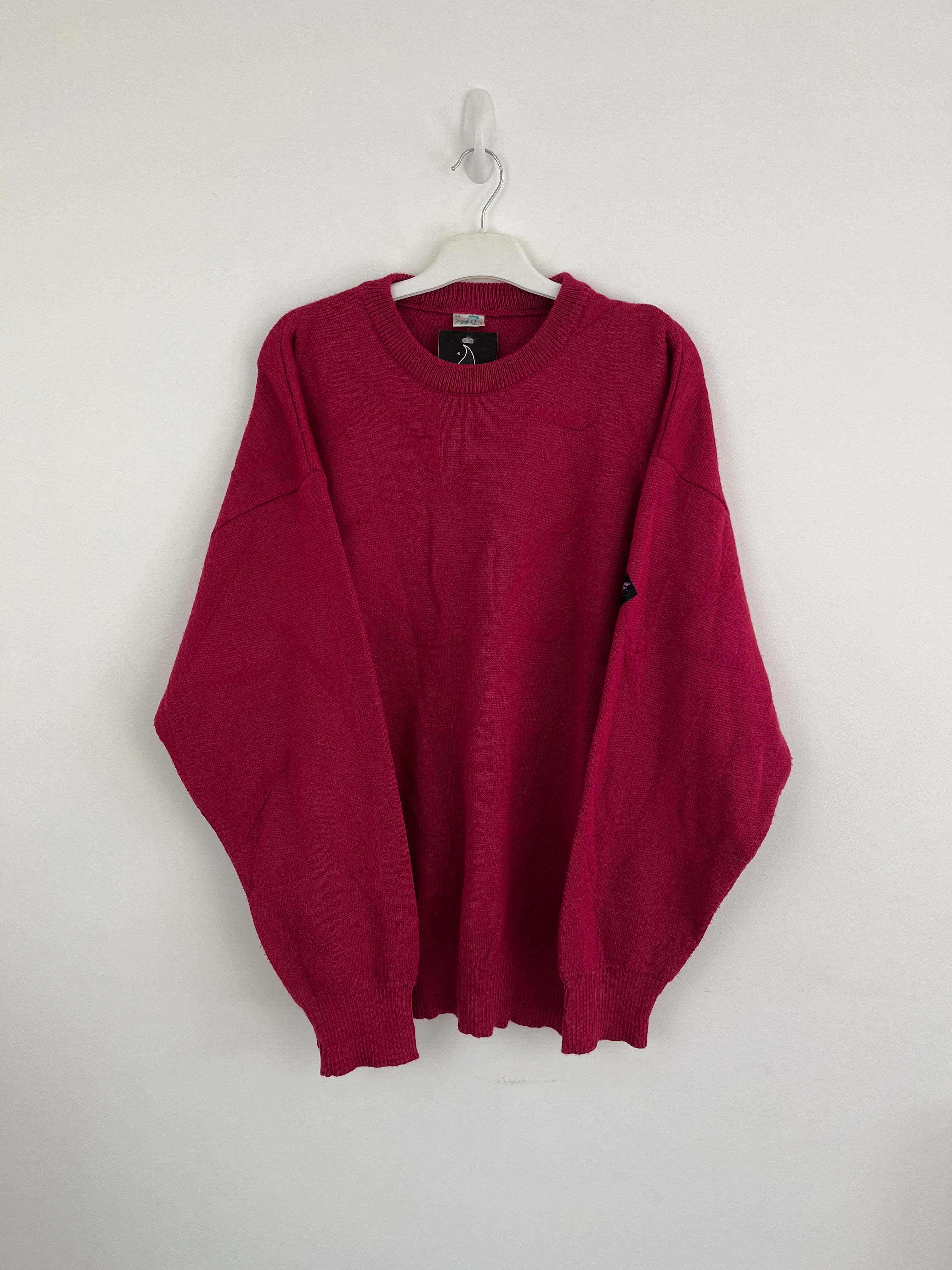 Vintage hot pink knit 