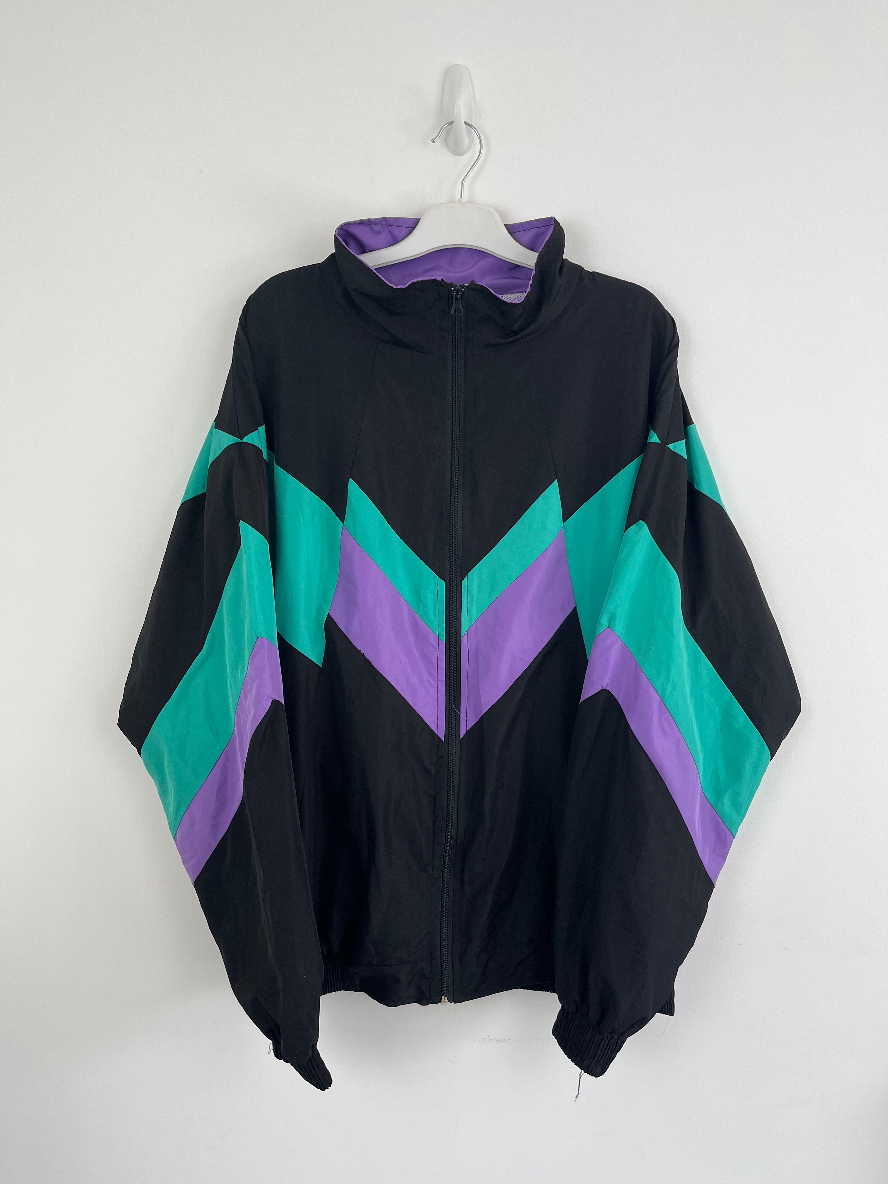 Vintage Geometric Shell Sports Jacket