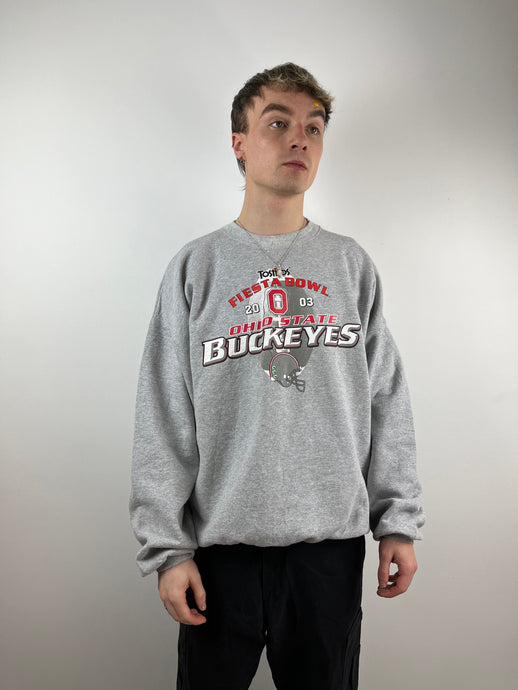 Vintage grey American football sweatshirt