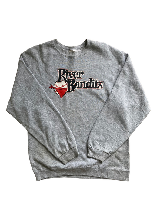 vintage grey river bandits baseball sweatshirt
