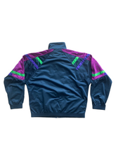 vintage navy and purple diadora sports jacket