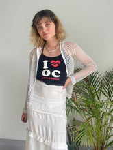 Vintage White Mesh Cardigan
