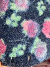 Vintage High-Neck Floral Fleece