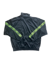 vintage black neon asics sports jacket