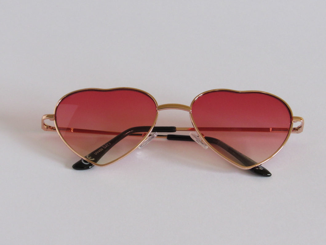 Rose Tint Love Heart Sunglasses