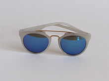 Petrol Blue Mirrored Sunglasses