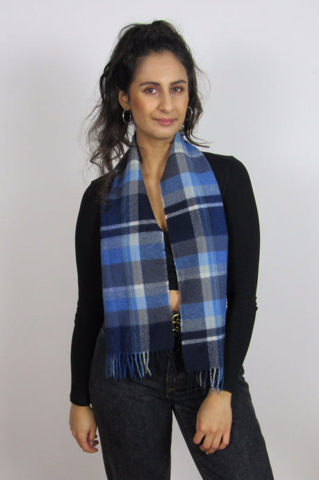 Blue Tartan Scarf