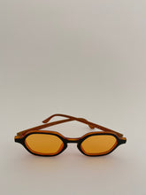 Round Orange Lens Sunglasses